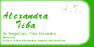 alexandra tiba business card
